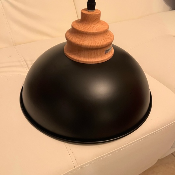 Black Pendant Light Fixture • Modern • Hanging Light •Mid/Century Modern - Picture 3 of 5